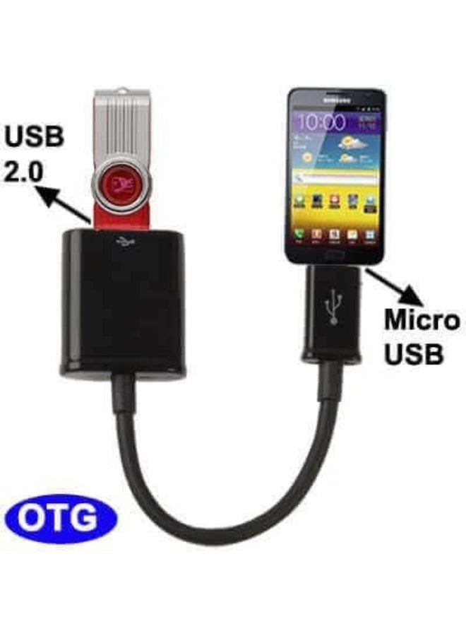 ​كابل كونف كابل توصيل Micro USB OTG – محول من USB أنثى إلى Micro USB ذكر للهواتف الذكية والأجهزة اللوحية التي تعمل بنظام Android - Image 4