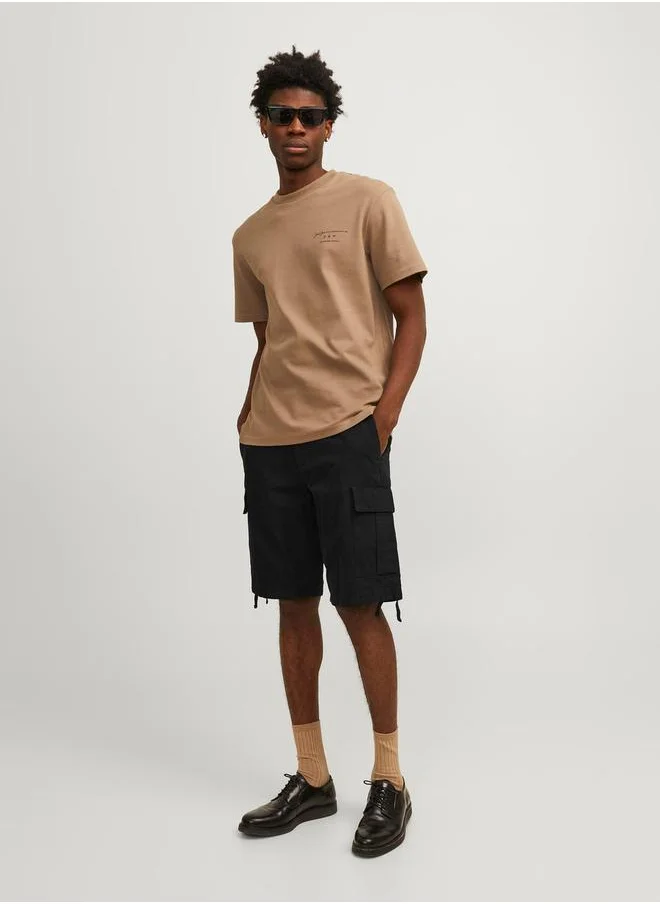 جاك اند جونز Mid Rise Regular Fit Cargo Shorts