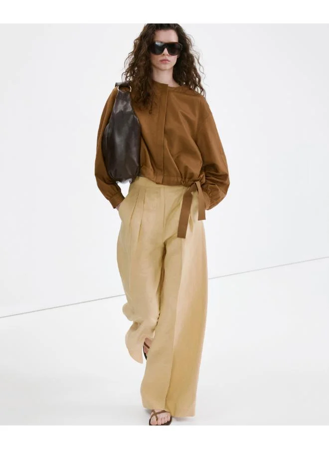 MANGO  Straight mid-rise trousers for Women | Best Price UAE