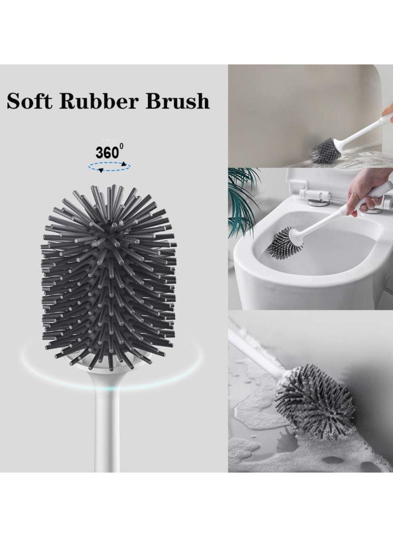 Toilet Brush Cleaning Brush with Clean Silicone Bristles - Image 5