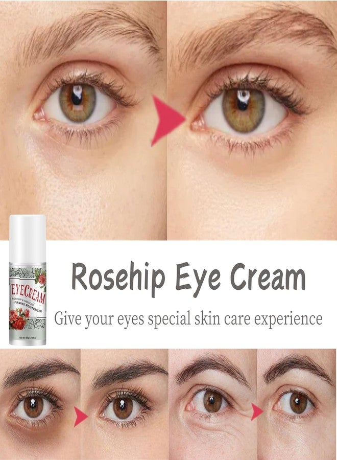 Evolvique Rosehip Under Eye Cream for Dark Circles - Eye Cream Anti Aging - Anti Wrinkle eye cream for Puffiness and Bags Under Eyes - Firming Eye Serum for Women - Best Under Eye Treatment for Bags - Image 5