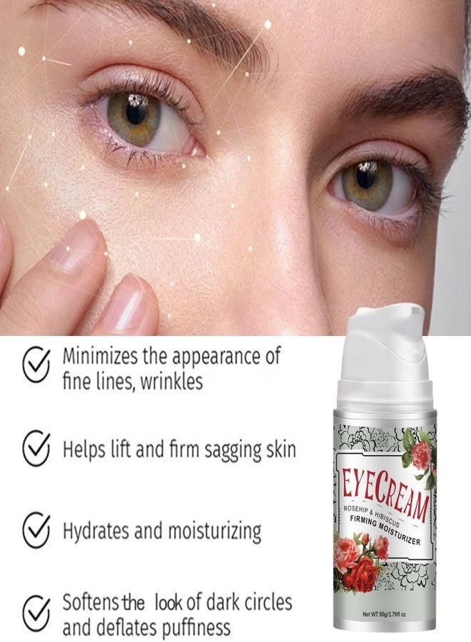 Evolvique Rosehip Under Eye Cream for Dark Circles - Eye Cream Anti Aging - Anti Wrinkle eye cream for Puffiness and Bags Under Eyes - Firming Eye Serum for Women - Best Under Eye Treatment for Bags - Image 2