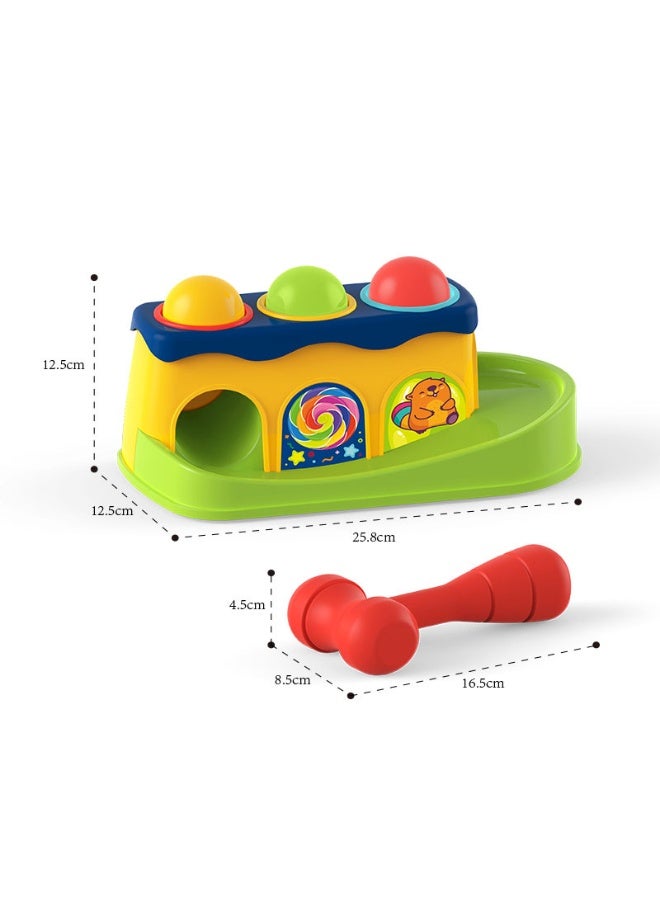 MIXDE Hammer and Ball Drop Toys for 1 Year Old Boy Girl Infant Gifts - Pound a Ball Toddler Toys - Baby Toys for 6 to 12-18 Months - Image 2
