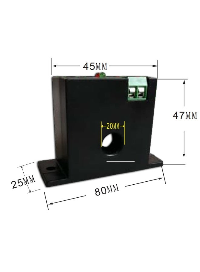 Lelukee Current Sensing Relay AC Current Sensing Switch 030A Normally Closed Amp Sensor Monitoring Relay M3056 - Image 2