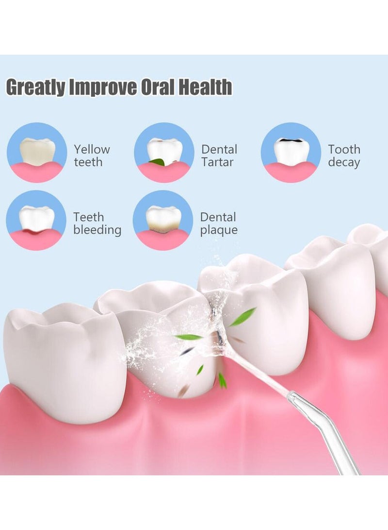 Fairywill Portable Oral Irrigator USB Rechargeable Dental Water Flosser Jet Irrigator Dental Teeth Cleaner 3 Modes 300ML Set - Image 3