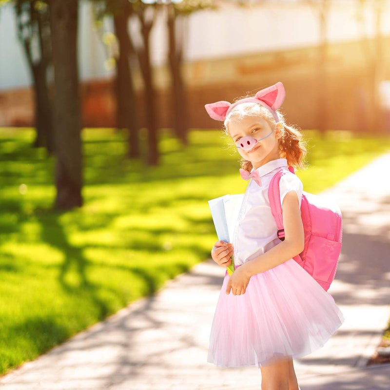 WILLBOND Kids Pig Costume Set Pig Tutu Skirt Animal Fancy Costume Kit Accessories for Girls Dress up Cosplay Party(L) - Image 5