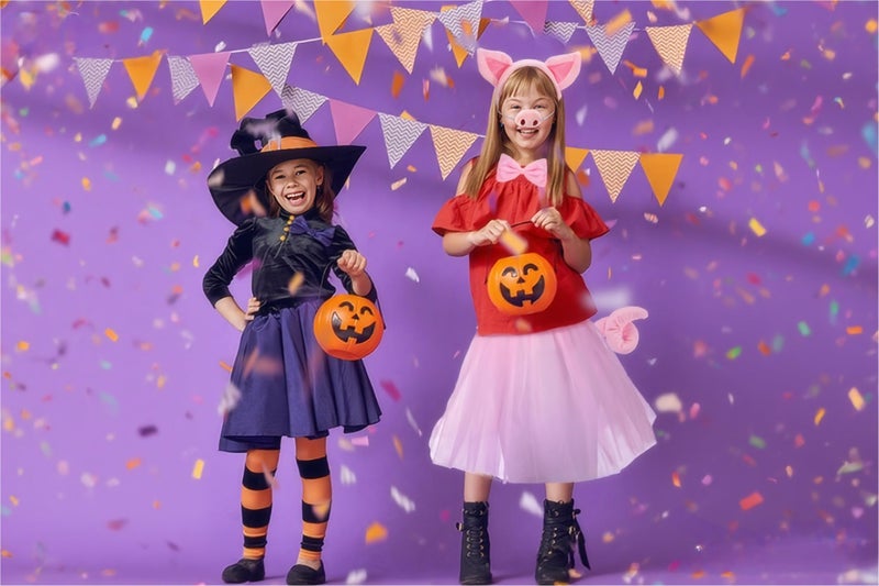 WILLBOND Kids Pig Costume Set Pig Tutu Skirt Animal Fancy Costume Kit Accessories for Girls Dress up Cosplay Party(L) - Image 4