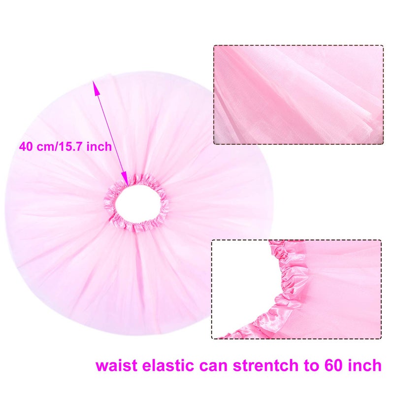 WILLBOND Kids Pig Costume Set Pig Tutu Skirt Animal Fancy Costume Kit Accessories for Girls Dress up Cosplay Party(L) - Image 2