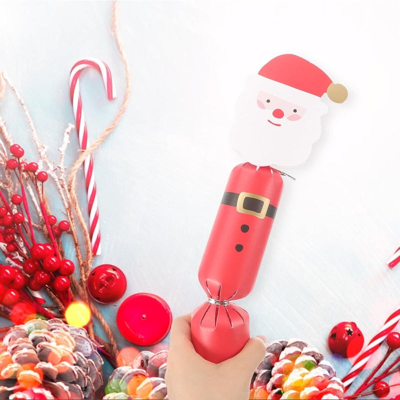 SHOWERORO Christmas Candy Cookie Boxes 20pcs Small Xmas Treat Wrapping Cases with Santa Claus Reindeer Design, Portable Party Favor Boxes for Holiday Candy Storage and Giving - Image 4