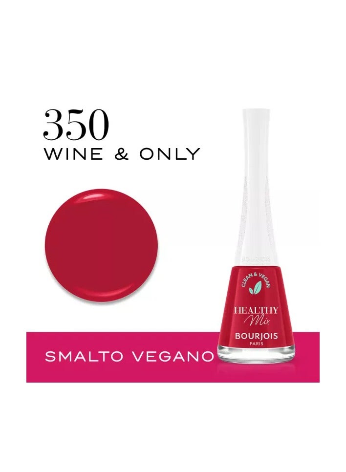 BOURJOIS PARIS Bourjois Healthy Mix Vegan Nail Polish–350–Wine & Only - Image 1