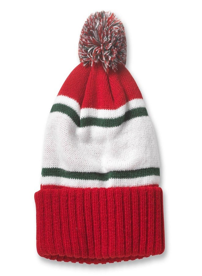 AMERICAN NEEDLE Santa Pillow Line Knit Cap Beanie Hat (23012A-SANTA-RDKW) - Image 2