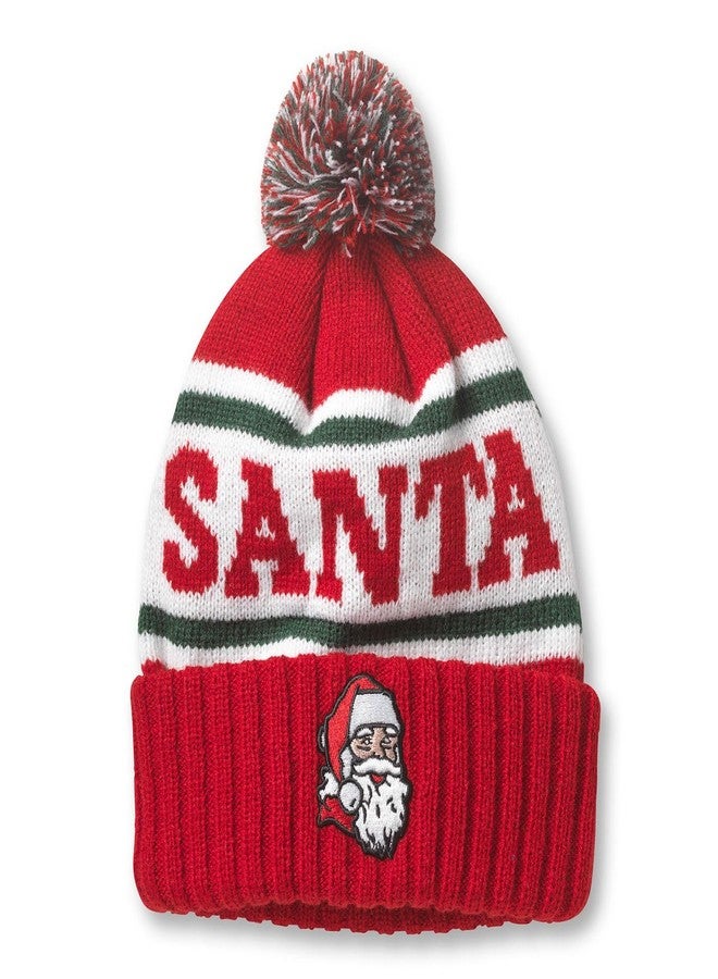 AMERICAN NEEDLE Santa Pillow Line Knit Cap Beanie Hat (23012A-SANTA-RDKW) - Image 1
