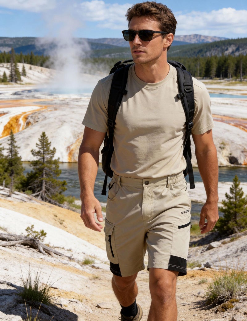 EZRUN Men's Hiking Cargo Shorts Quick Dry Golf Outdoor Work Tactical Shorts with Multi Pocket for Fishing Travel - Image 3