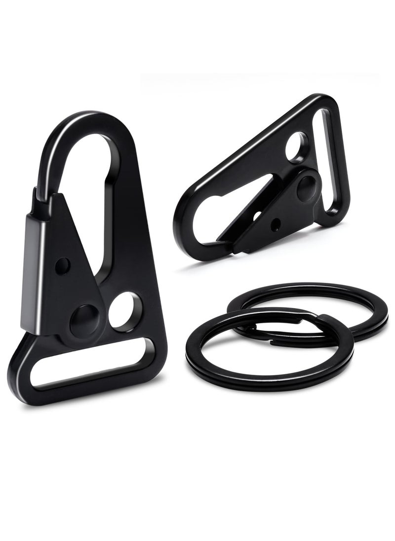 SYOSI Tactical Snap Hook 1-inch Car Keys Chain Clip Zinc Alloy Heavy Duty Keychain Attachments for Paracord Bracelets Indoor & Outdoor Hiking Fishing Camping Molle Bags 12 Sets  - Image 1