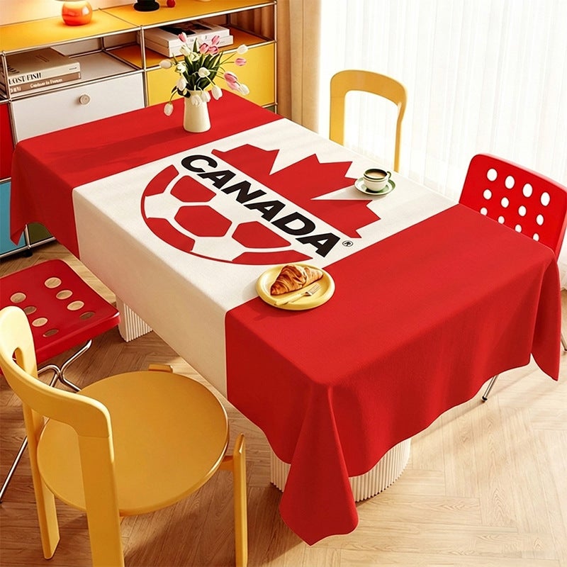 World Cup Themed Flag Tablecloth - Party Decorations for Restaurants & Gatherings