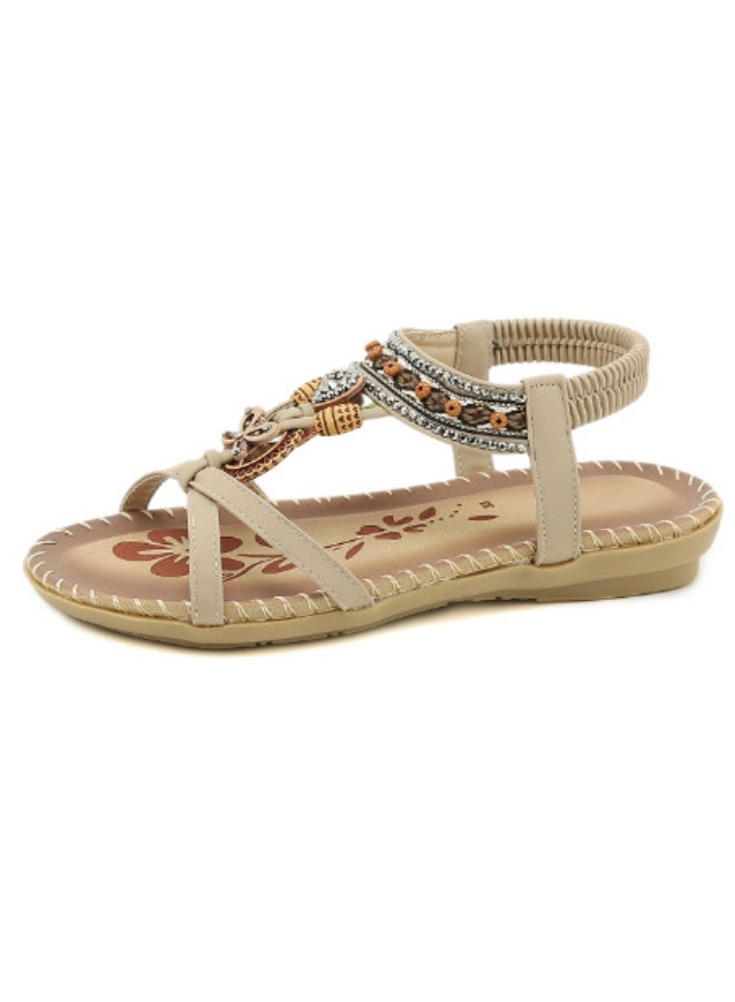 NIBEMINENT Women Summer Sandals Vintage Casual Walking Shoes Party Sandals Woman Beach Women's Shoes Outdoor Female Sandal Women Footwear - Image 1