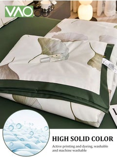 VAOdo 4PCS Queen Size Quilt Set  Atmospheric Luxury Print Summer Quilt Sets  Soft Bed Summer Quilt  Lightweight Microfiber Bedspread Modern Style Summer Quilt Sheets and Pillowcases for All Season Quilt  - Image 5