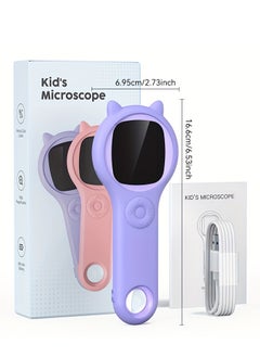 Generic Mini Kids Optical Microscope With Photo And Video Function 500x Observe The Microscopic World Science Children Educational Toys  - Image 3