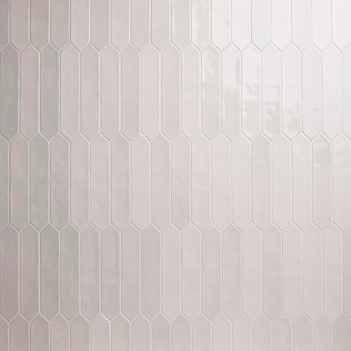 MSI Renzo Dove 2.5 Inch x 13 Inch Glossy Ceramic Picket Wall Tile for Bathroom, Kitchen Backsplash, Accent Tile, and Shower Wall - Image 1
