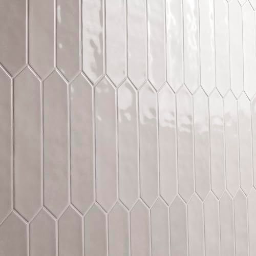 MSI Renzo Dove 2.5 Inch x 13 Inch Glossy Ceramic Picket Wall Tile for Bathroom, Kitchen Backsplash, Accent Tile, and Shower Wall - Image 5