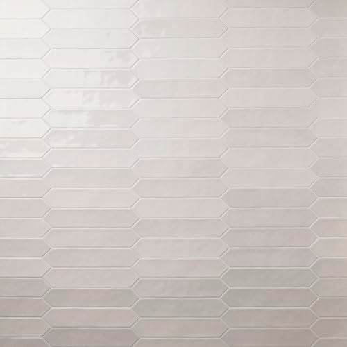 MSI Renzo Dove 2.5 Inch x 13 Inch Glossy Ceramic Picket Wall Tile for Bathroom, Kitchen Backsplash, Accent Tile, and Shower Wall - Image 4