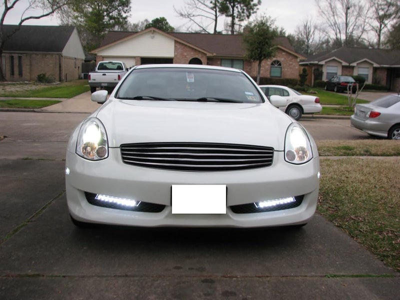 iJDMTOY 9-LED Euro Xenon White LED Daytime Running Light Kit, Compatible with 2005-2008 Audi A6, Also Universal Fit Many Other Cars - Image 2