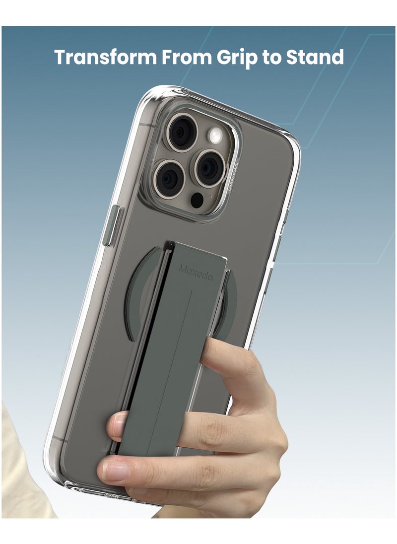 Moxedo Moxedo Magnetic Protective Case Scratch Resistant Drop Protection Magsafe Technology Compatible for iPhone 15 Pro Max 6.7 inch - Grey  - Image 2
