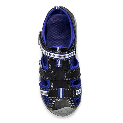 pediped Flex Sahara Sandal (Toddler/Little Kid),Black King/Blue,28 EU (11-11.5 M US Little Kid) - Image 1