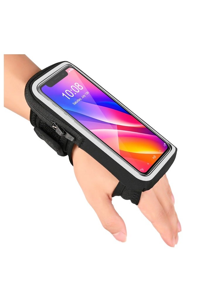 حامل هاتف على شكل سوار معصم للجري، أساور ذراع للساعد، حامل هاتف محمول على شكل سوار للجري حتى مقاس 7.0 بوصة - Image 1
