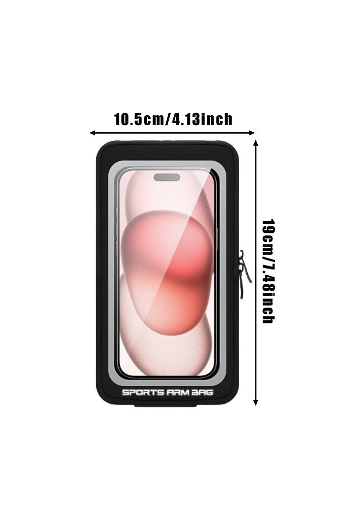 حامل هاتف على شكل سوار معصم للجري، أساور ذراع للساعد، حامل هاتف محمول على شكل سوار للجري حتى مقاس 7.0 بوصة - Image 2