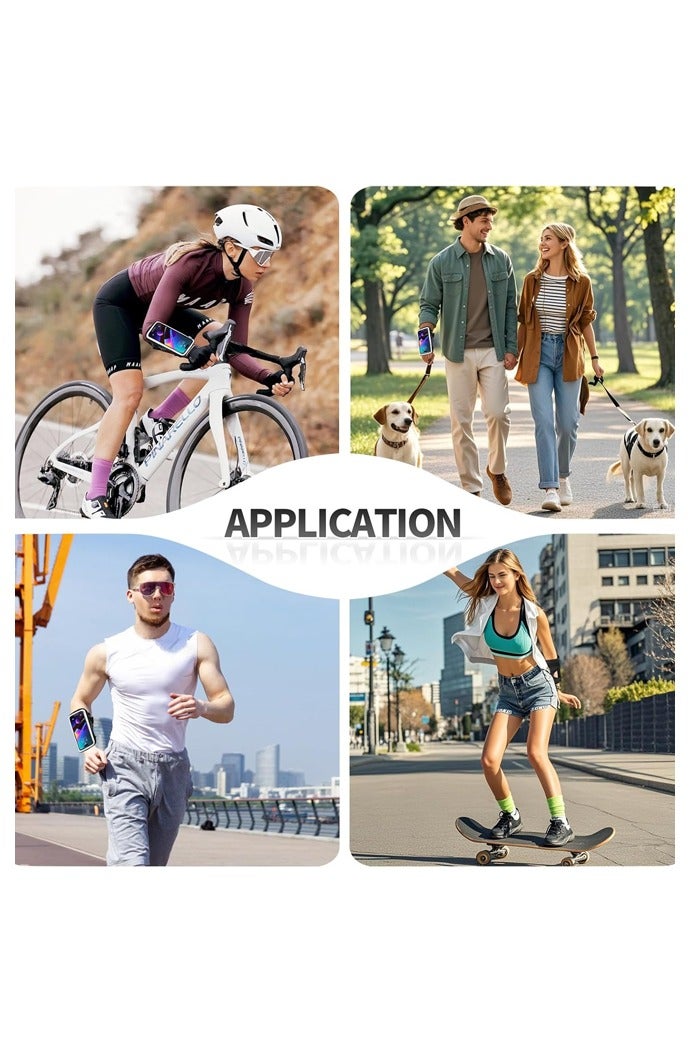 حامل هاتف على شكل سوار معصم للجري، أساور ذراع للساعد، حامل هاتف محمول على شكل سوار للجري حتى مقاس 7.0 بوصة - Image 5