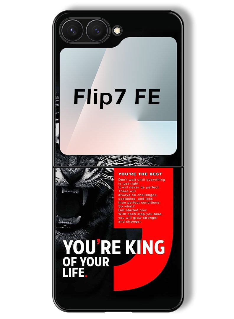 Theodor Case Compatible with Samsung Galaxy Z Flip 7 FE 6.7 Inch Protection Shockproof Bumper Cover YouR King - Image 1