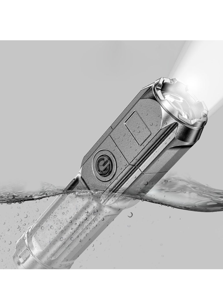 RedMapleTEK Outdoor portable LED multi-function rechargeable ABS strong light flashlight  - Image 2