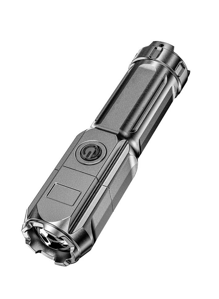 RedMapleTEK Outdoor portable LED multi-function rechargeable ABS strong light flashlight  - Image 1