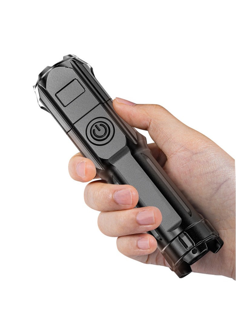 RedMapleTEK Outdoor portable LED multi-function rechargeable ABS strong light flashlight  - Image 3