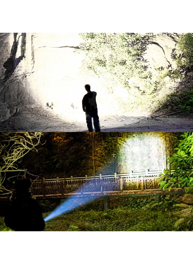 RedMapleTEK - Outdoor portable LED multi-function rechargeable ABS strong light flashlight - Image 1