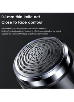 Generic Electric Razor for Men Pocket Size Mini Portable Shaver Wet and Dry Use, Rechargeable Multifunction Portable Travel Shaver for Men's Beard Shaving Trimming Grooming  - Image 4