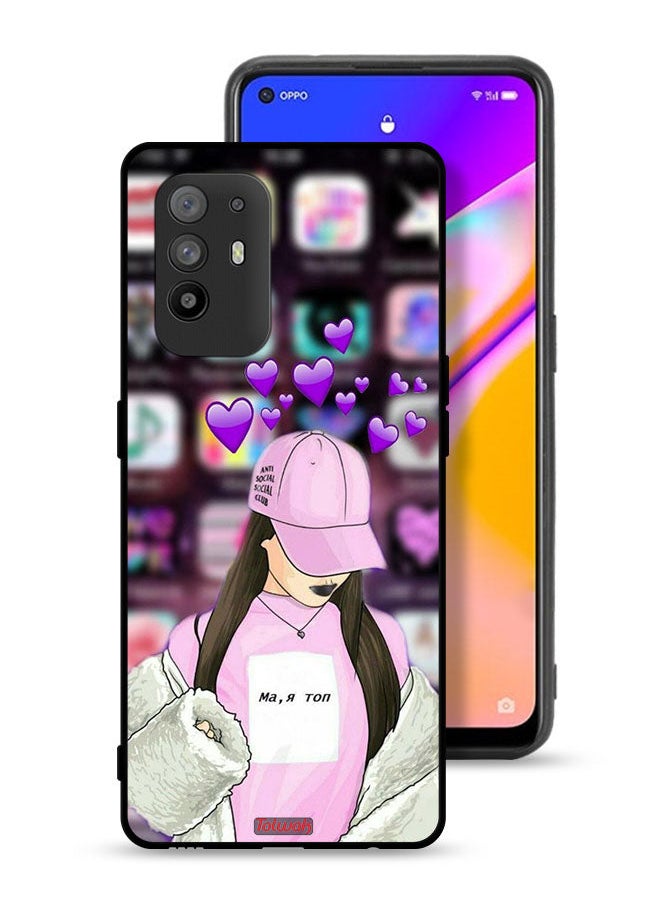 Tolwak Oppo A95 5G Protective Case Cover Anti Social Club  - Image 1