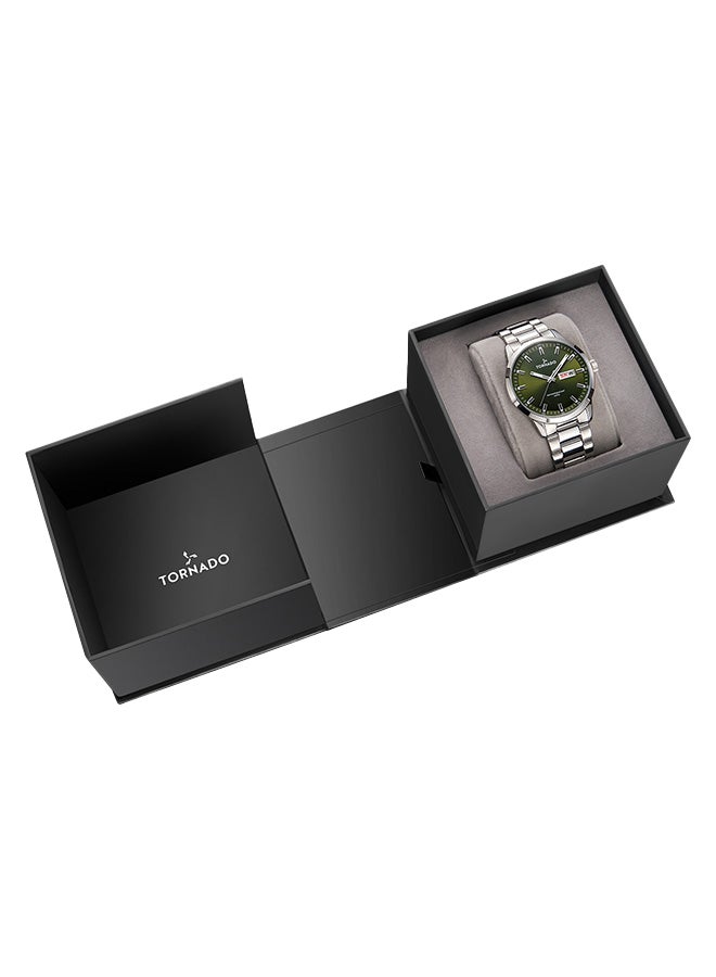 TORNADO Men's Stainless Steel Analog Watch T23001-SBSH - 43x48 mm - Image 4