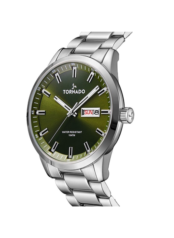 TORNADO Men's Stainless Steel Analog Watch T23001-SBSH - 43x48 mm - Image 5