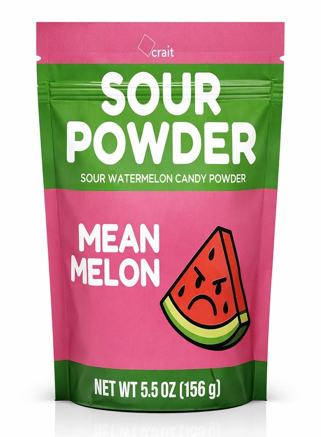 crait Sour Powder Sour Candy Powder for Dessert Topping, Drink Rimmer, Frozen Fruit Sour Watermelon Candy Dust 5.5 Ounce Refill Bag - Image 1