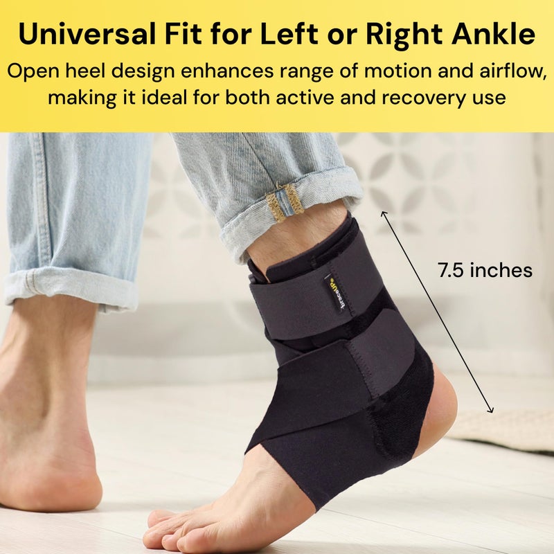 BraceUP Ankle Brace - Relieve Pain, Enhance Stability for Foot Pain, Sprained Ankle, Achilles Tendonitis, Men and Women - Image 5