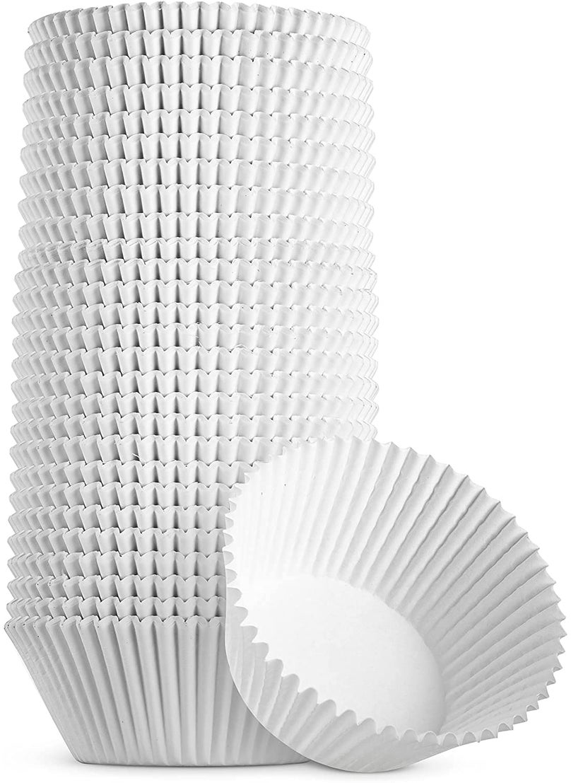 Glamifirsto Glamifirsto White Cupcake Liners for Baking Muffin Liners Muffin Wrappers Paper Baking Cups for Bakery Christmas Wedding Festival Birthday Party  - Image 1