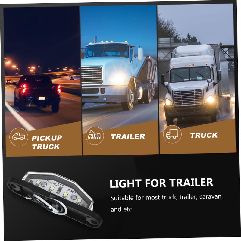 LED License Plate Light High Brightness Low Power Consumption Easy Install Truck Trailer - Image 5