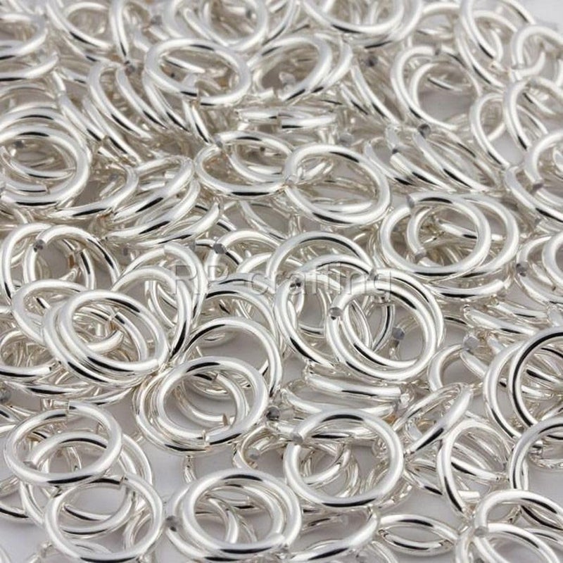 100pcs Adabele Authentic 925 Sterling Silver Open Jump Rings 6mm 024 inch O Ring Connector Wire 06mm22 Gauge for DIY Craft Jewelry Making SS756