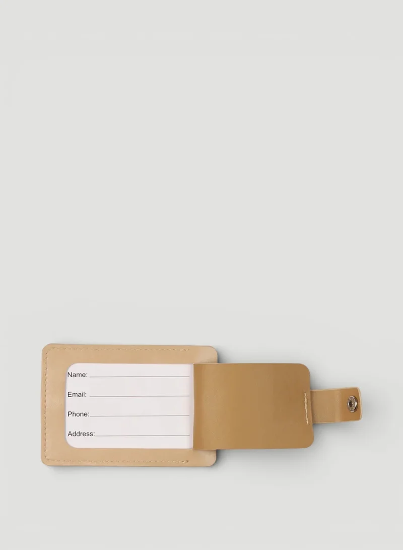 Hotel Collection Luggage Tag - Luxe PU Leather Luggage Tag – Stylish & Durable Travel Accessory