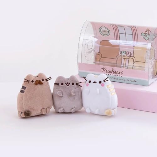 GUND Pusheen Family Gathering Collector Set of 3 Plush Stuffed Animal Cats - Image 3