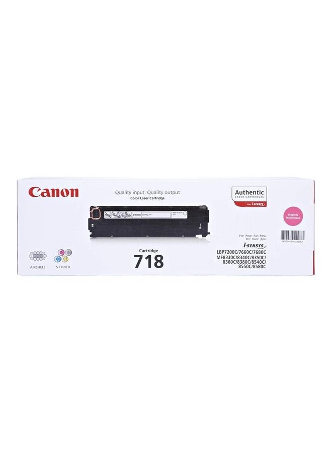 Canon Toner Cartridge - 718 Magenta - Image 1