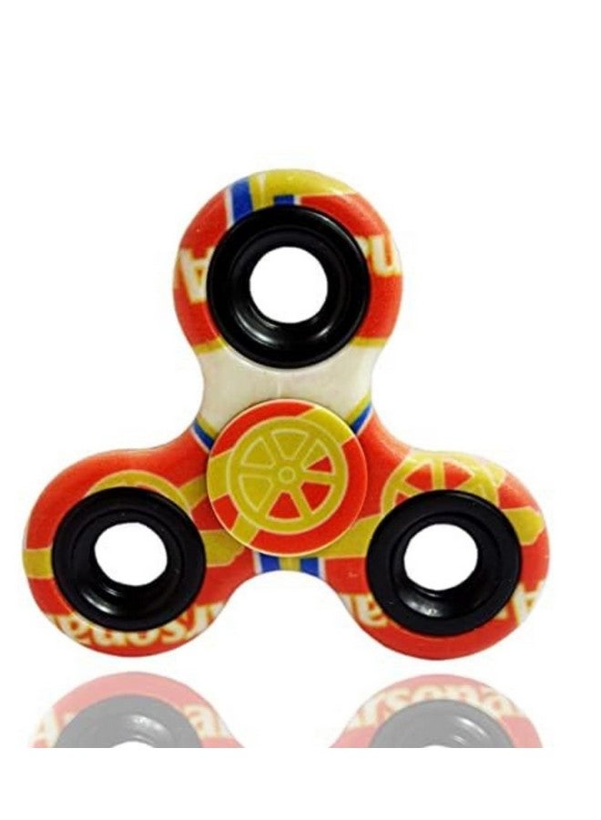 Premsons® Hand Spinner Desk Toy - High Speed Smooth Finger Spin Sensory Fidget Stress Relief Game Play for Kids & Adults - Birthday Party Gift - Single Bearing - Football-A - Image 1