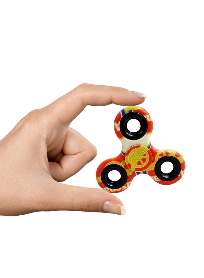 Premsons® Hand Spinner Desk Toy - High Speed Smooth Finger Spin Sensory Fidget Stress Relief Game Play for Kids & Adults - Birthday Party Gift - Single Bearing - Football-A - Image 2